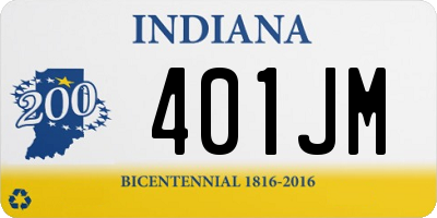 IN license plate 401JM