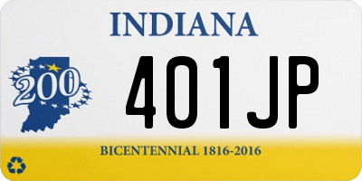 IN license plate 401JP