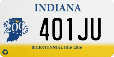 IN license plate 401JU