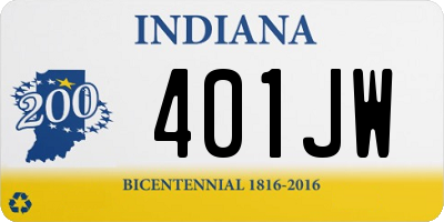 IN license plate 401JW