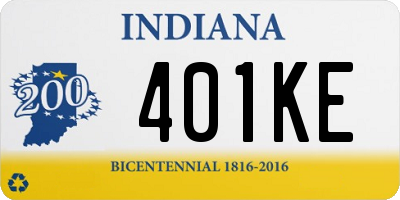 IN license plate 401KE