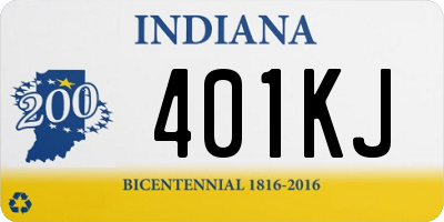 IN license plate 401KJ