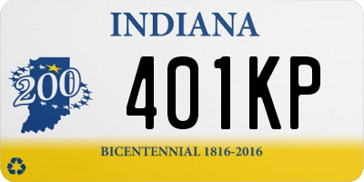 IN license plate 401KP