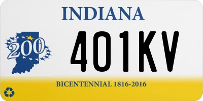 IN license plate 401KV