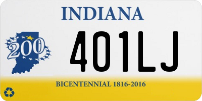 IN license plate 401LJ