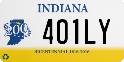 IN license plate 401LY