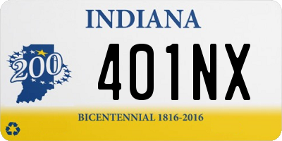 IN license plate 401NX