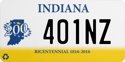 IN license plate 401NZ