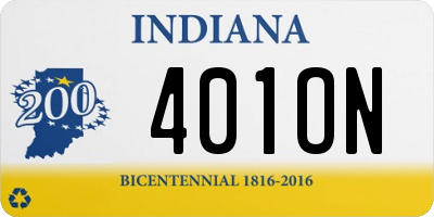 IN license plate 401ON