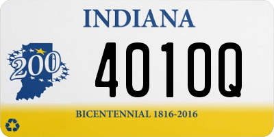 IN license plate 401OQ