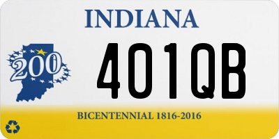 IN license plate 401QB