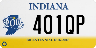 IN license plate 401QP