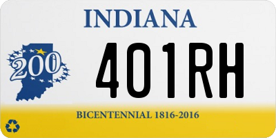 IN license plate 401RH