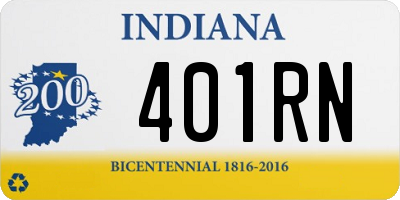 IN license plate 401RN