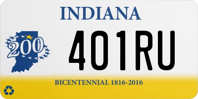 IN license plate 401RU