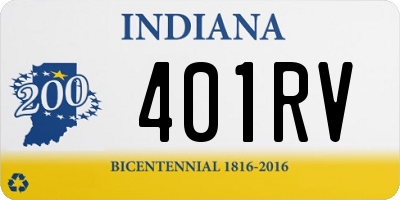 IN license plate 401RV