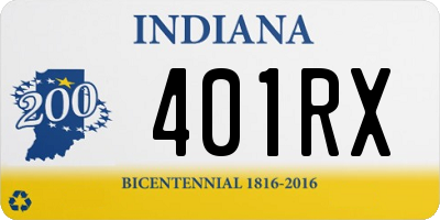 IN license plate 401RX