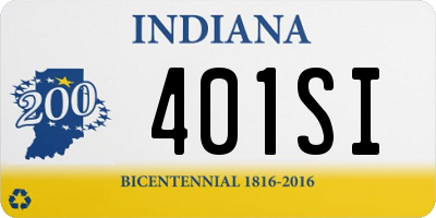 IN license plate 401SI