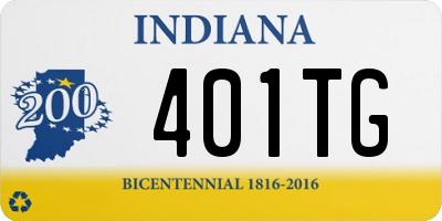 IN license plate 401TG