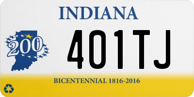 IN license plate 401TJ