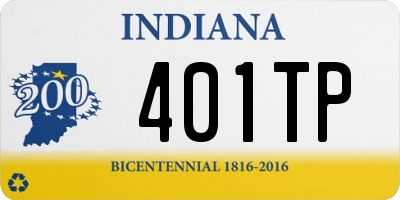 IN license plate 401TP