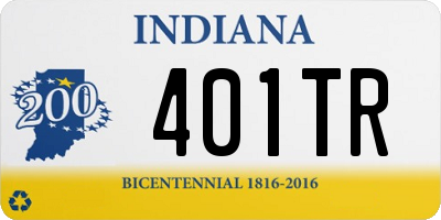 IN license plate 401TR