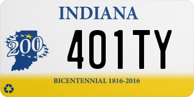 IN license plate 401TY