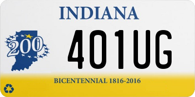 IN license plate 401UG