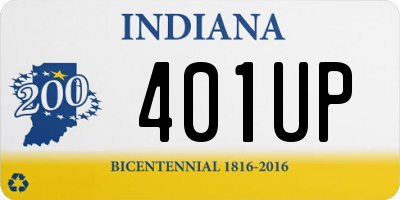IN license plate 401UP