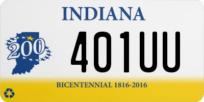 IN license plate 401UU