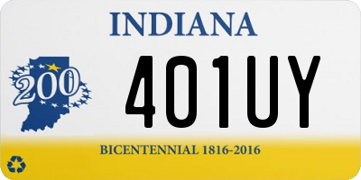 IN license plate 401UY