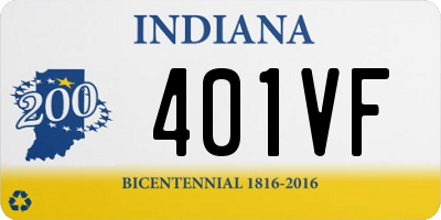 IN license plate 401VF