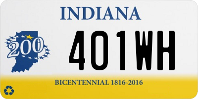 IN license plate 401WH