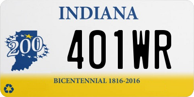 IN license plate 401WR