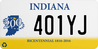 IN license plate 401YJ