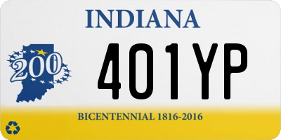 IN license plate 401YP