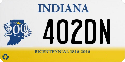 IN license plate 402DN