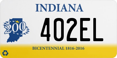 IN license plate 402EL