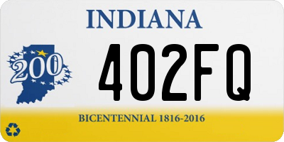 IN license plate 402FQ