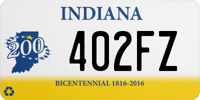 IN license plate 402FZ