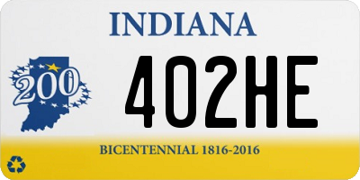 IN license plate 402HE