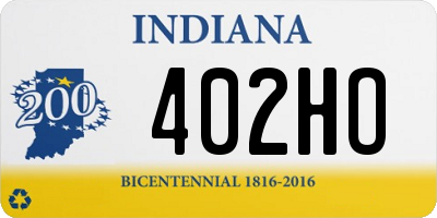 IN license plate 402HO