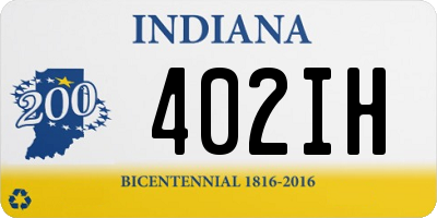 IN license plate 402IH