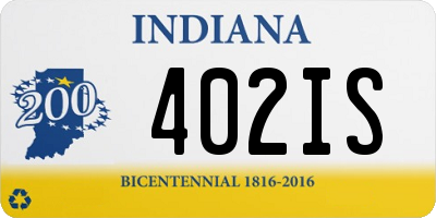 IN license plate 402IS