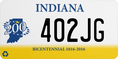 IN license plate 402JG