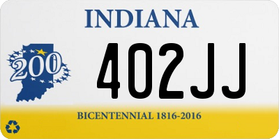 IN license plate 402JJ