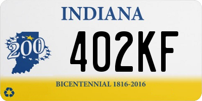 IN license plate 402KF