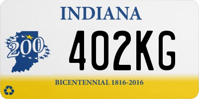 IN license plate 402KG