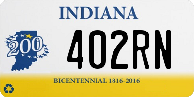 IN license plate 402RN