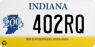 IN license plate 402RQ